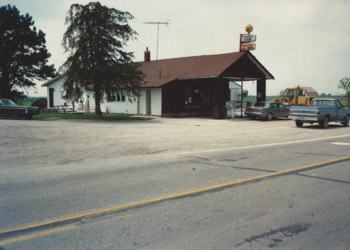 The Parenza Store looking southwest in the 1980’s.